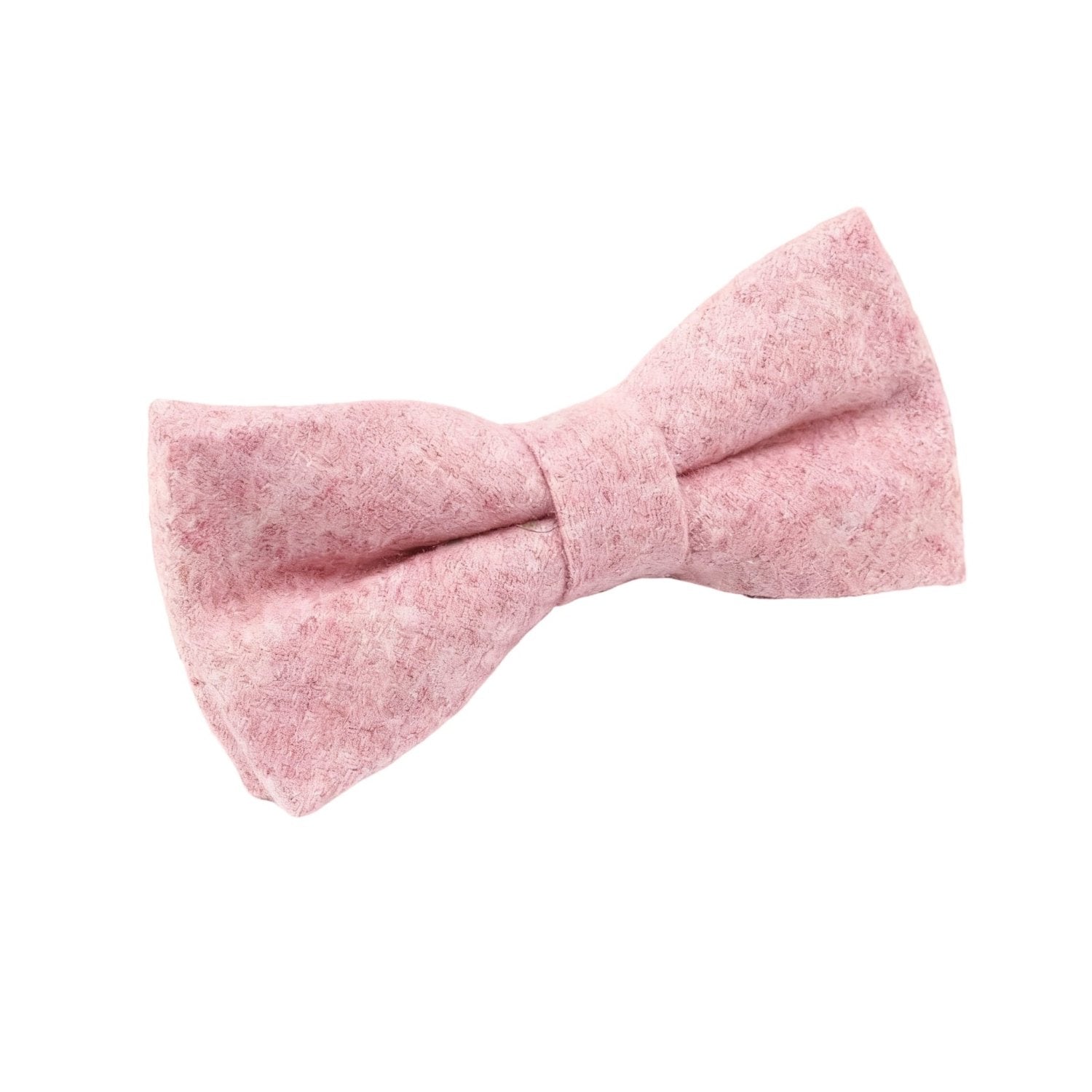 Pink With Red Textured Pattern Bowtie