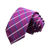 Purple Blue Striped Necktie
