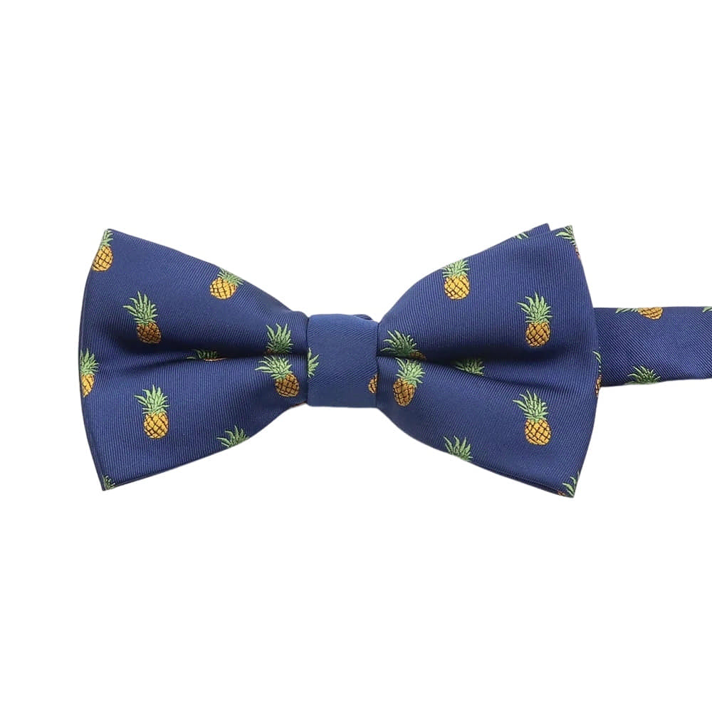 Navy Blue Yellow Pineapple Bowtie