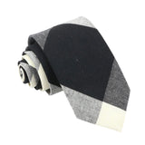 Black White Plaid Necktie
