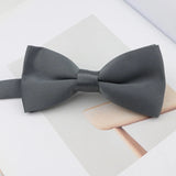 ZONFAZ Mens Solid Color Silk Bow Ties Colorful Casual Fashion Cute Soft Candy Color Bowties