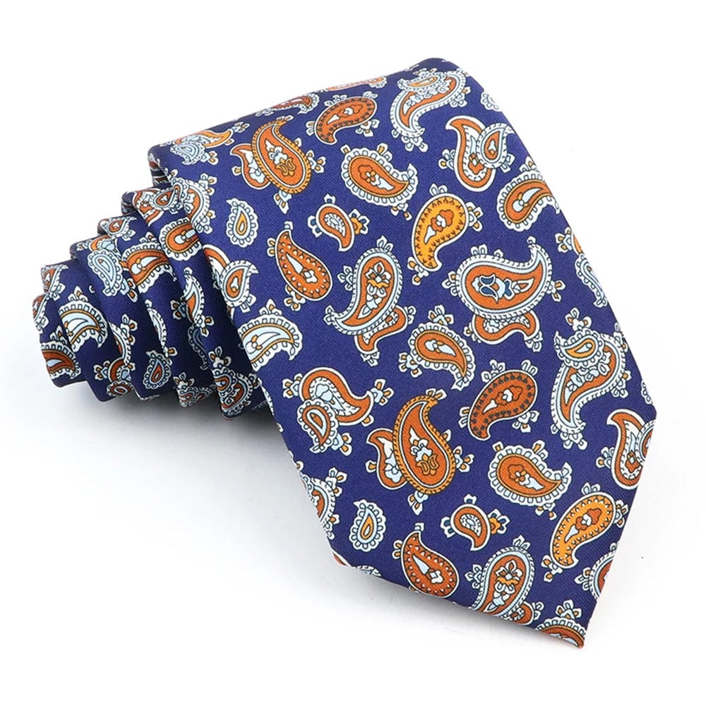 ZONFAZ Novelty Polka Dot Paisley Silk Tie