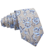 Light Blue White Textured Necktie