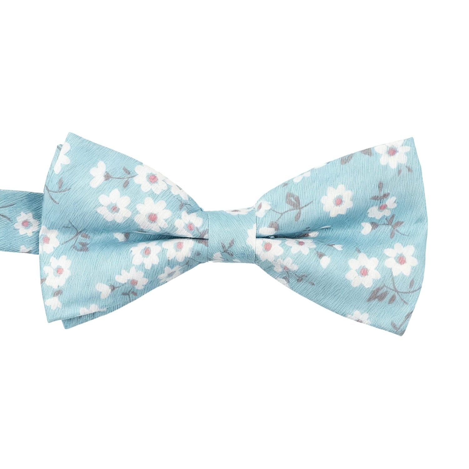 Light Blue with White Flower Bowtie