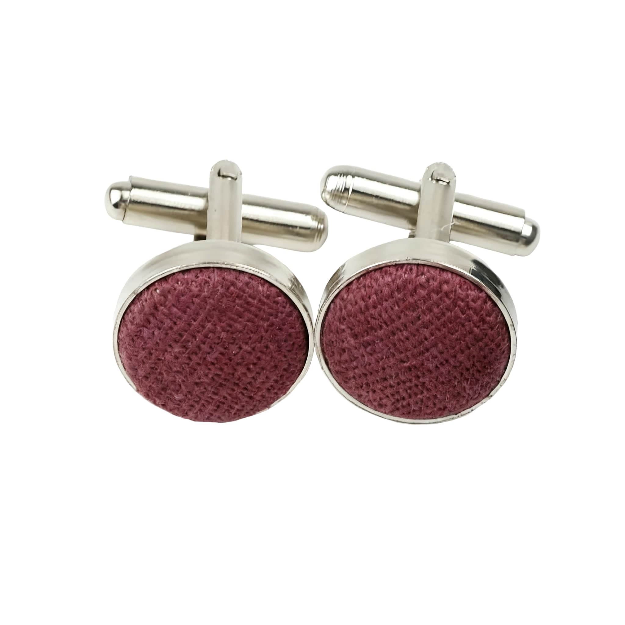 Burgundy Burgundy Woven Cufflink