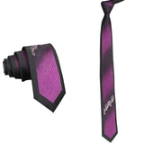 Black Purple Striped Necktie
