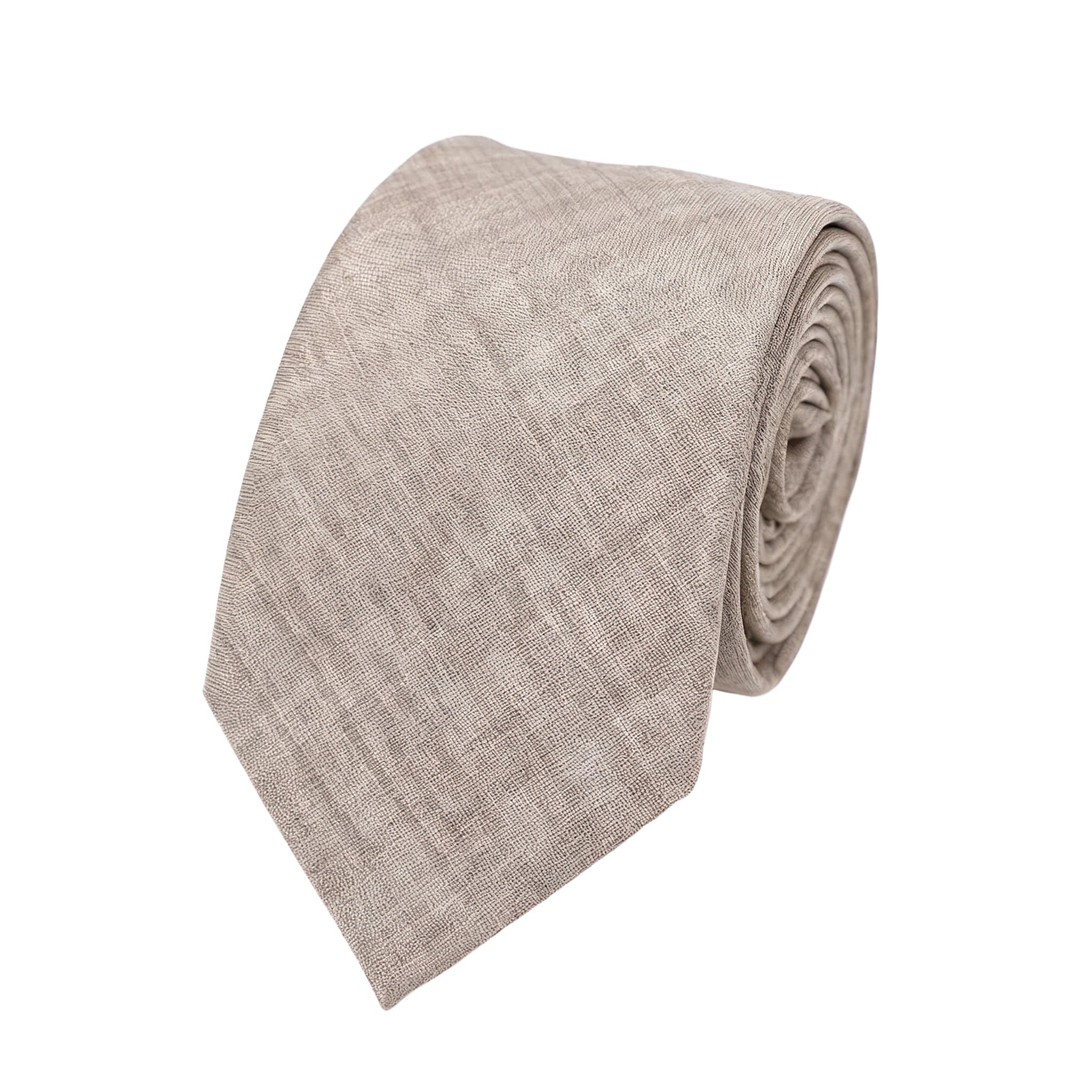 Tan Brown Textured Necktie