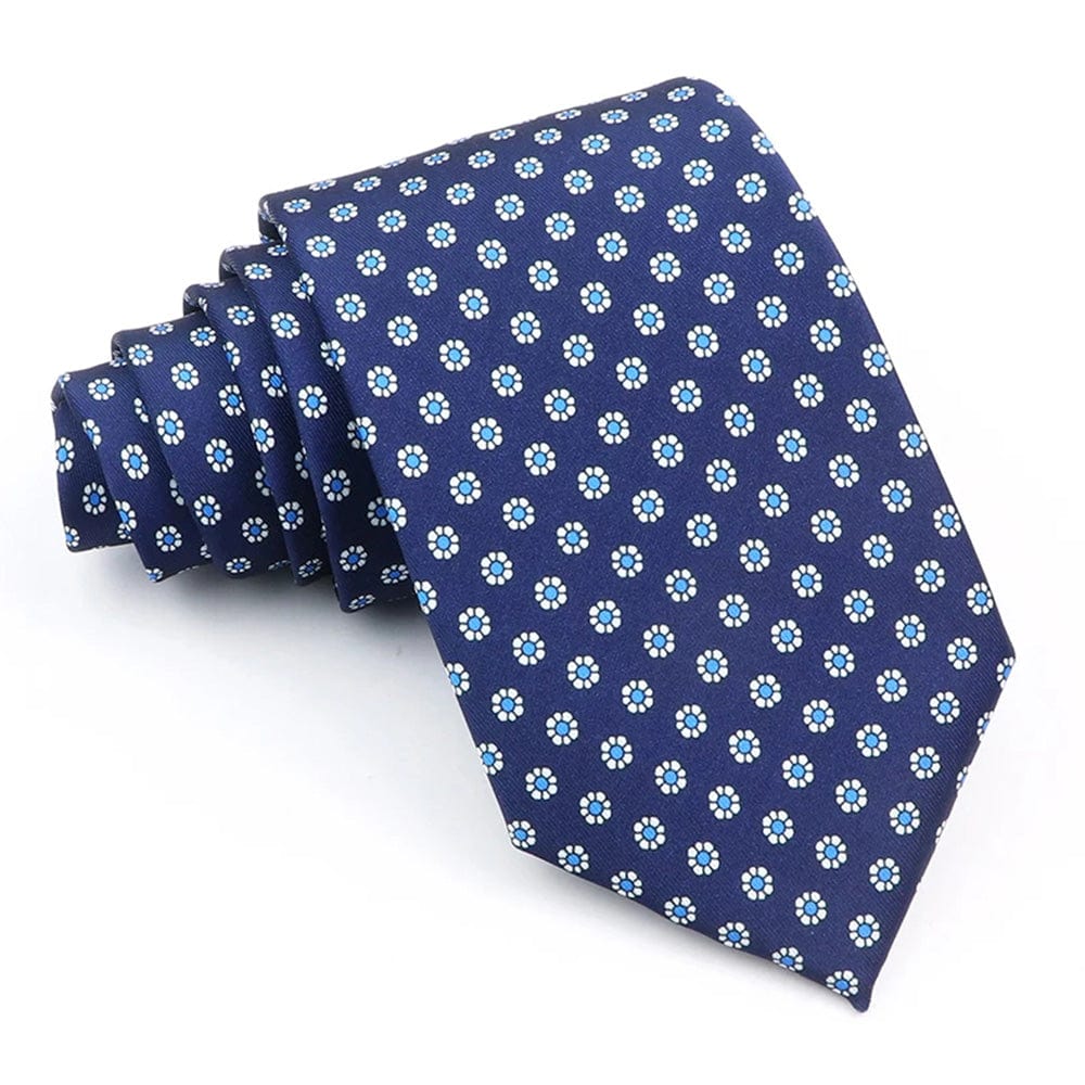 ZONFAZ Novelty Polka Dot Paisley Silk Tie