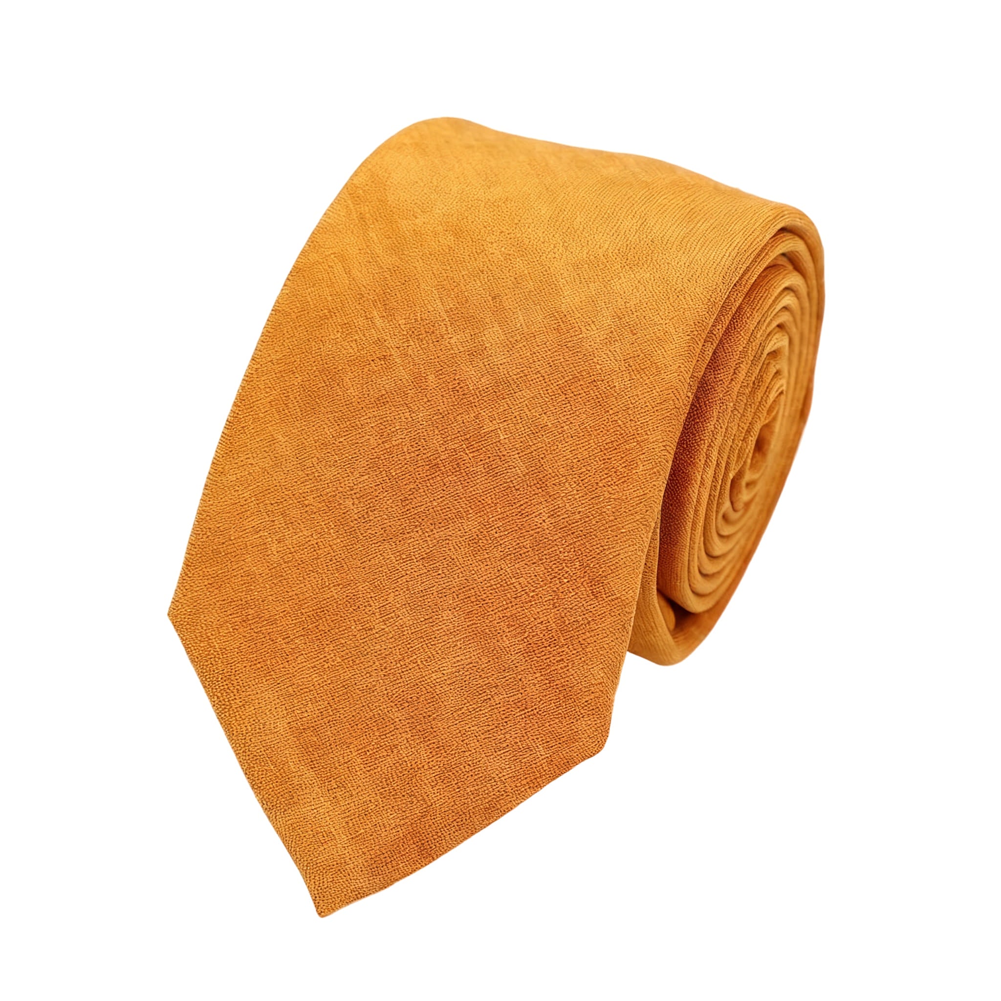 Gold Brown Textured Necktie