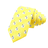 Yellow White Money Bag Necktie