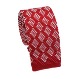 Red White Diamond Necktie