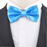 ZONFAZ Silk Solid Color Bowtie for Men Classical Formal Casual Wedding Business Bow Tie