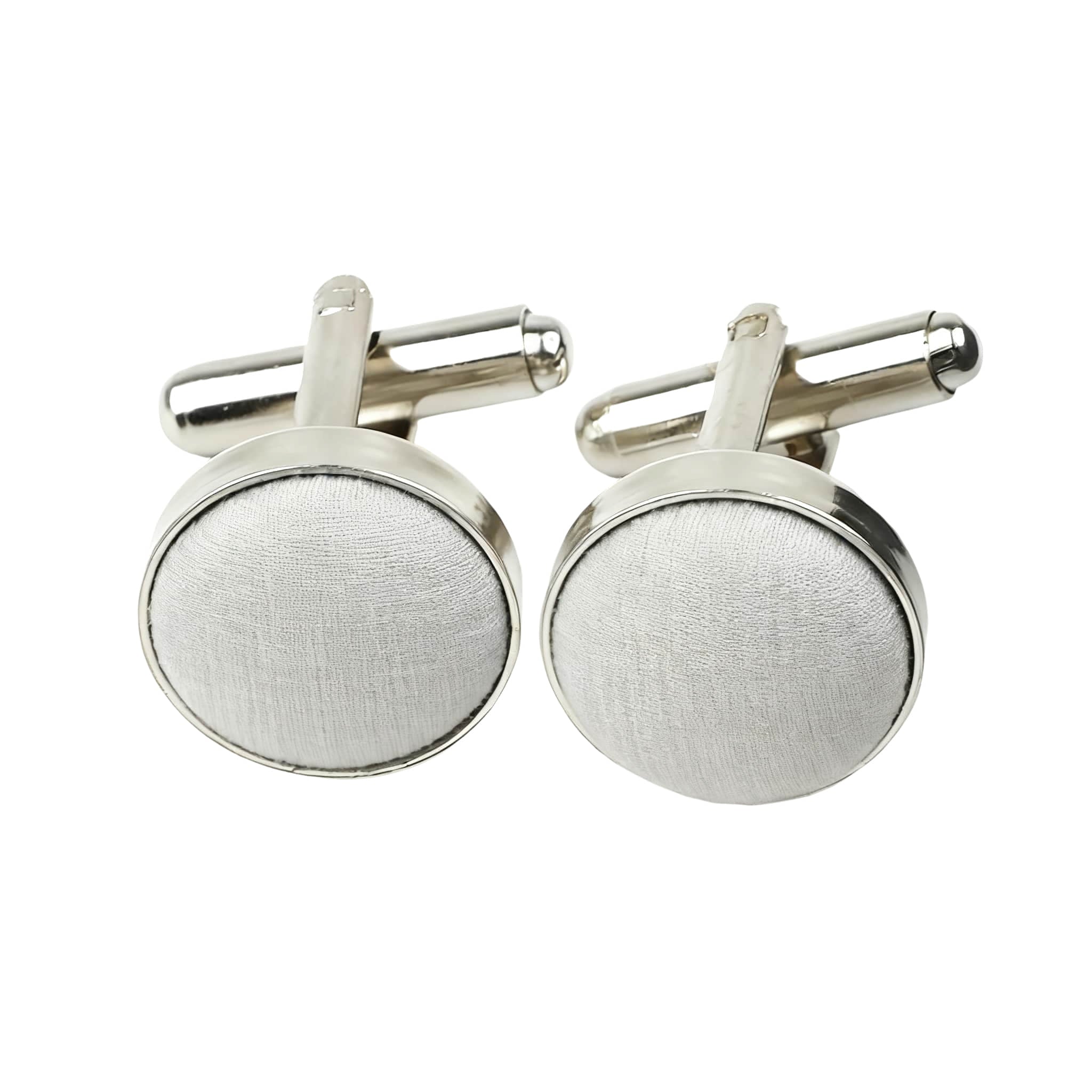 Gray Gray Woven Cufflink