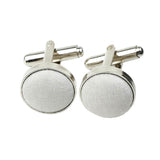 Gray Gray Woven Cufflink