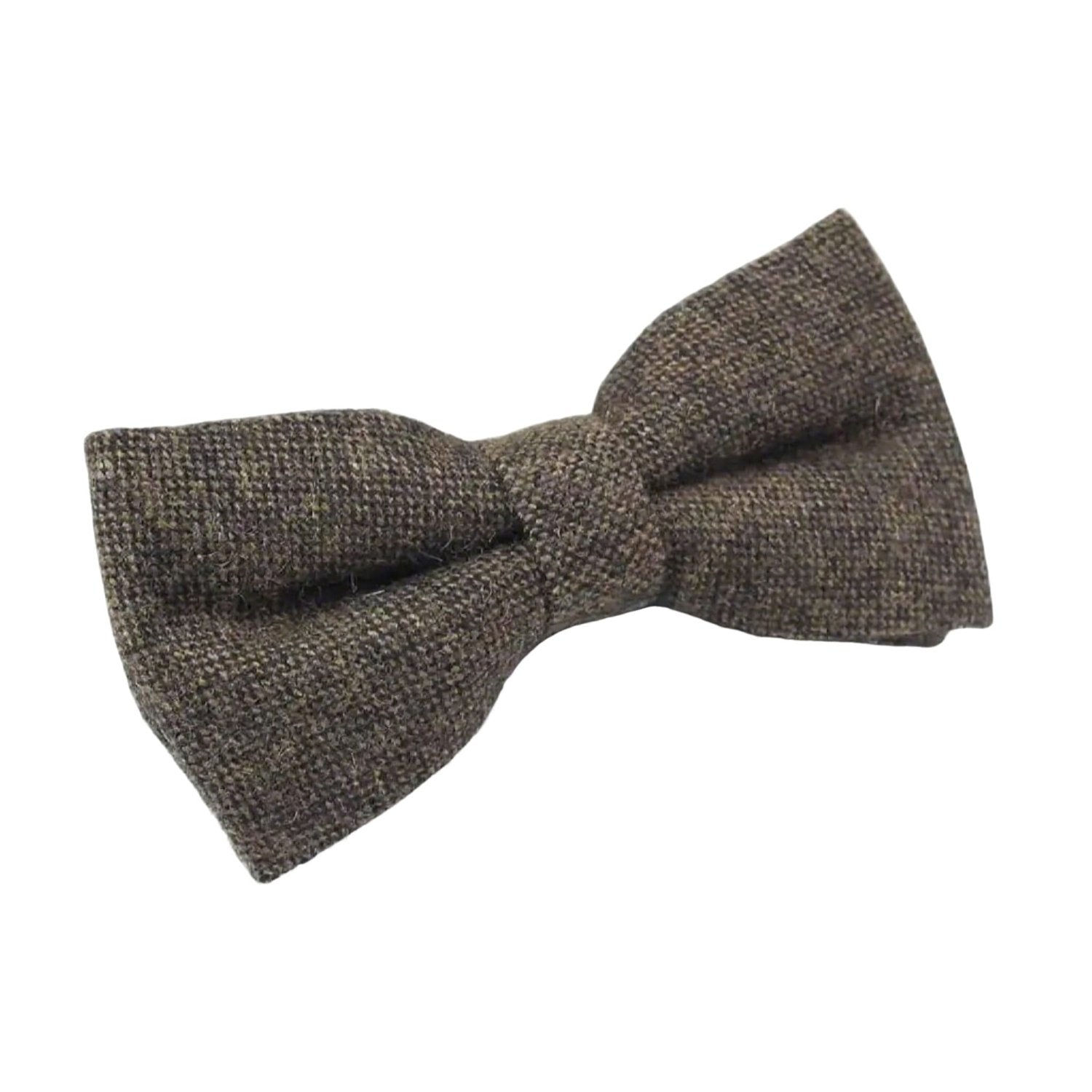 Brown With Brown Plaid Bowtie