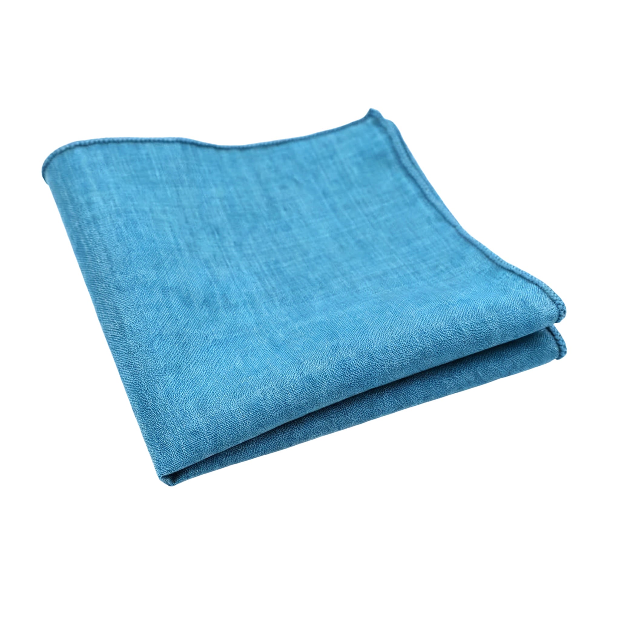 Teal Solid Pocket Square