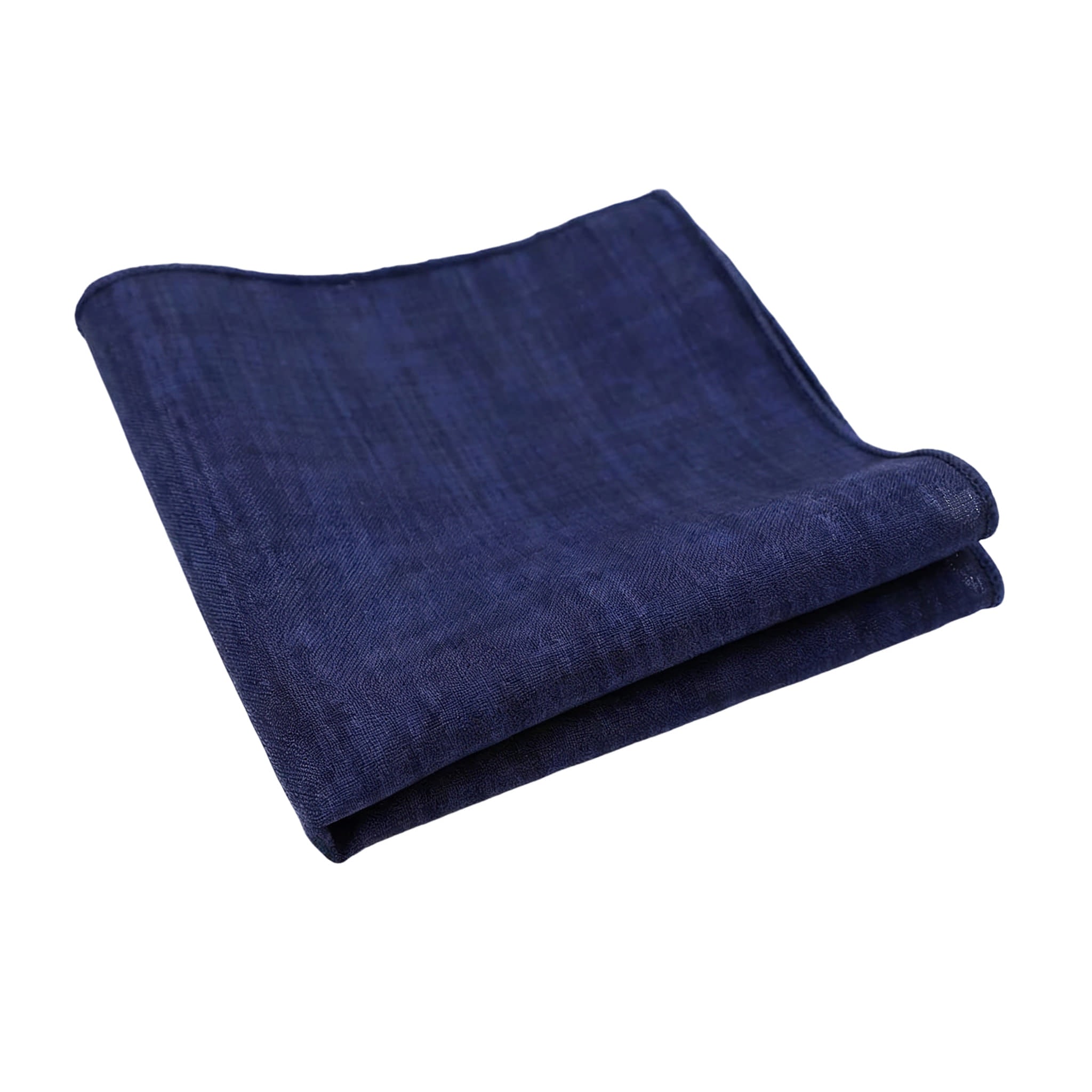 Beige Brown Solid Pocket Square