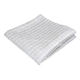 Silver Gray Geometric Pocket Square