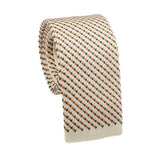 Beige Orange Dotted Necktie