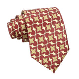 Red Yellow Geometric Necktie