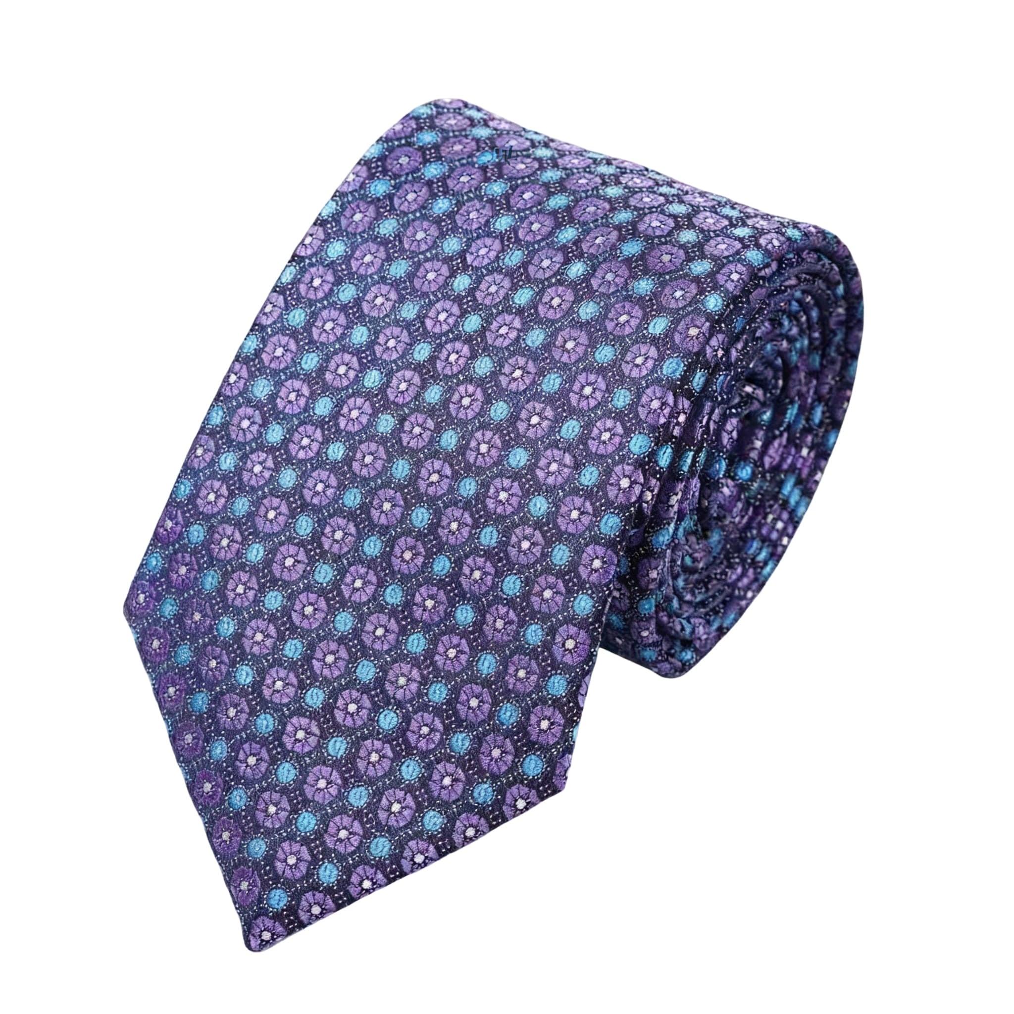 Purple Floral Tie