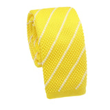 Yellow White Striped Necktie