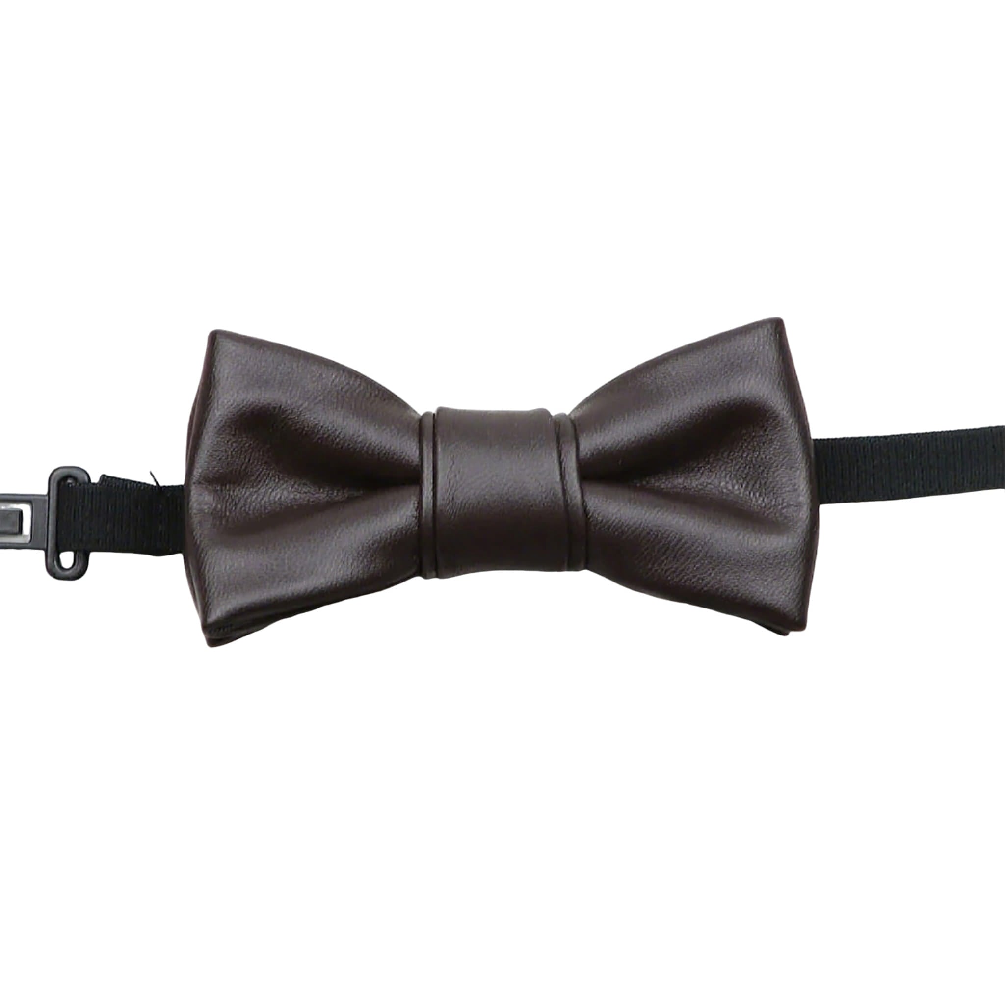 Brown Brown Solid Bowtie