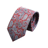 Red Blue Paisley Necktie
