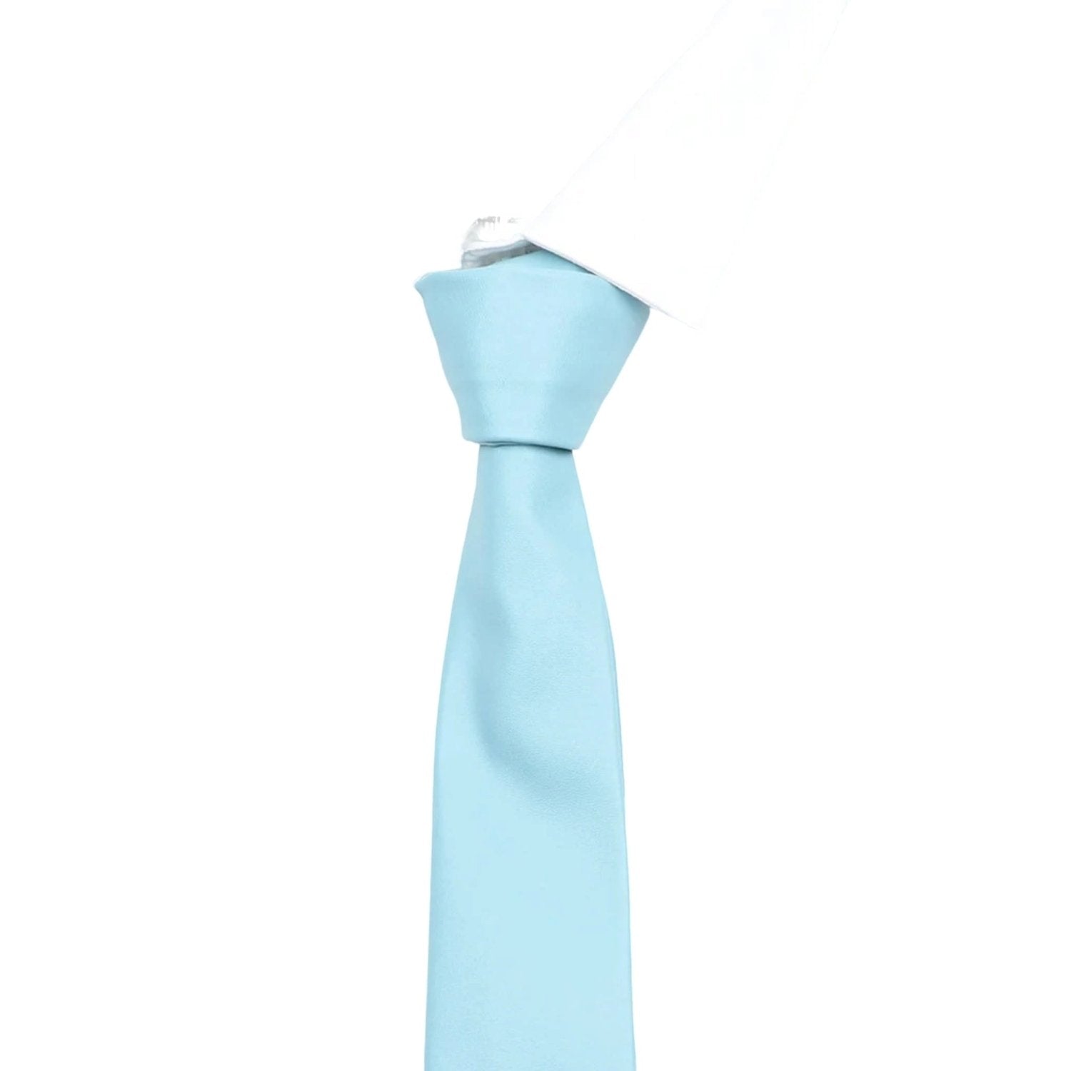 Light Blue Solid Necktie