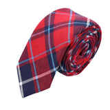 Red Blue Plaid Necktie