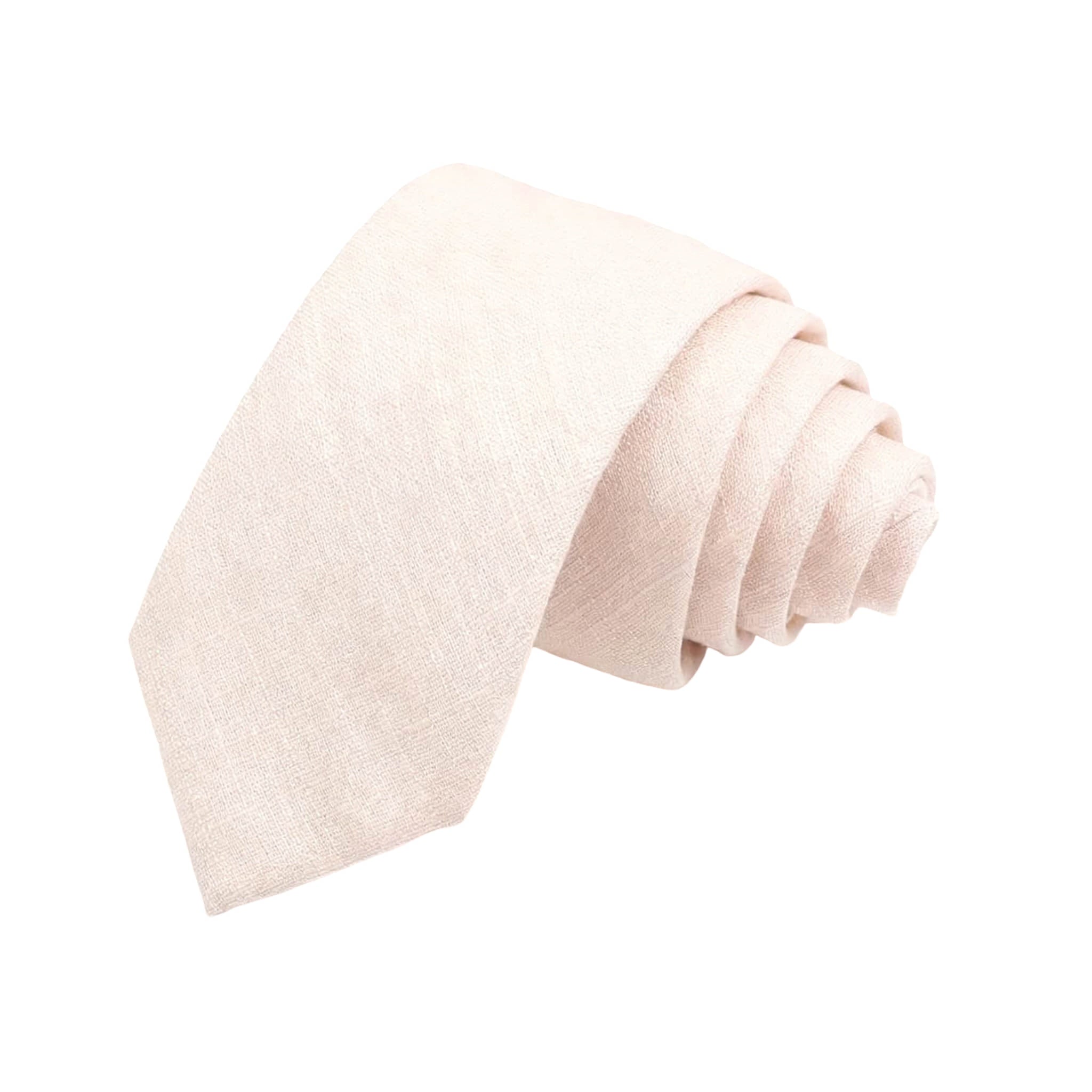 Pale Pink Solid Necktie