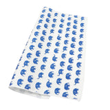 White Blue Elephant Pocket Square