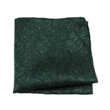 Green Green Paisley Pocket Square