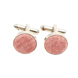 Silver Coral Solid Cufflink