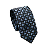 Black Blue Square Necktie