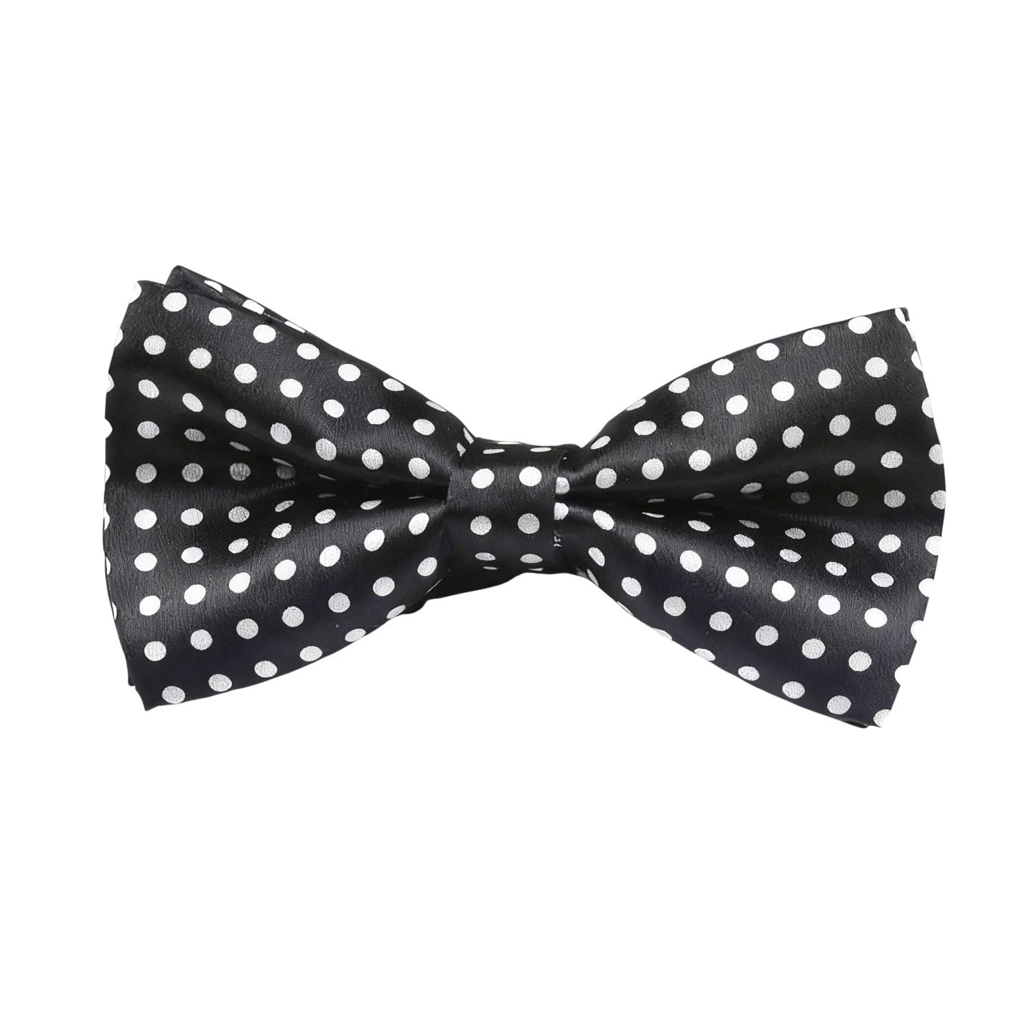 Black With White Polka Dots Bowtie