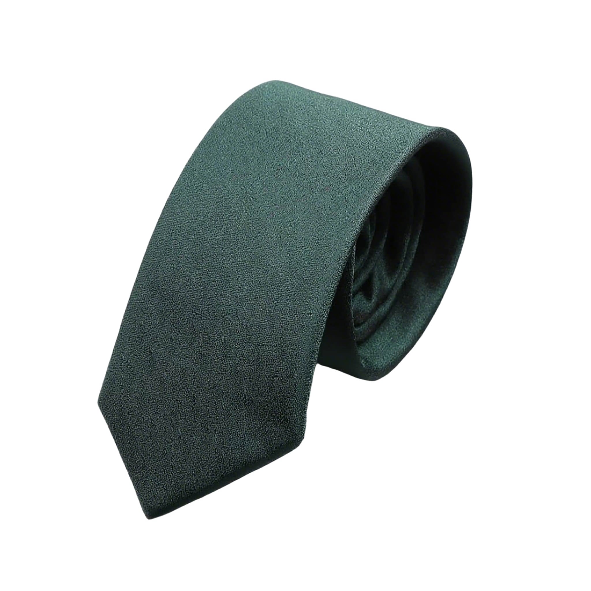 Green Solid Necktie