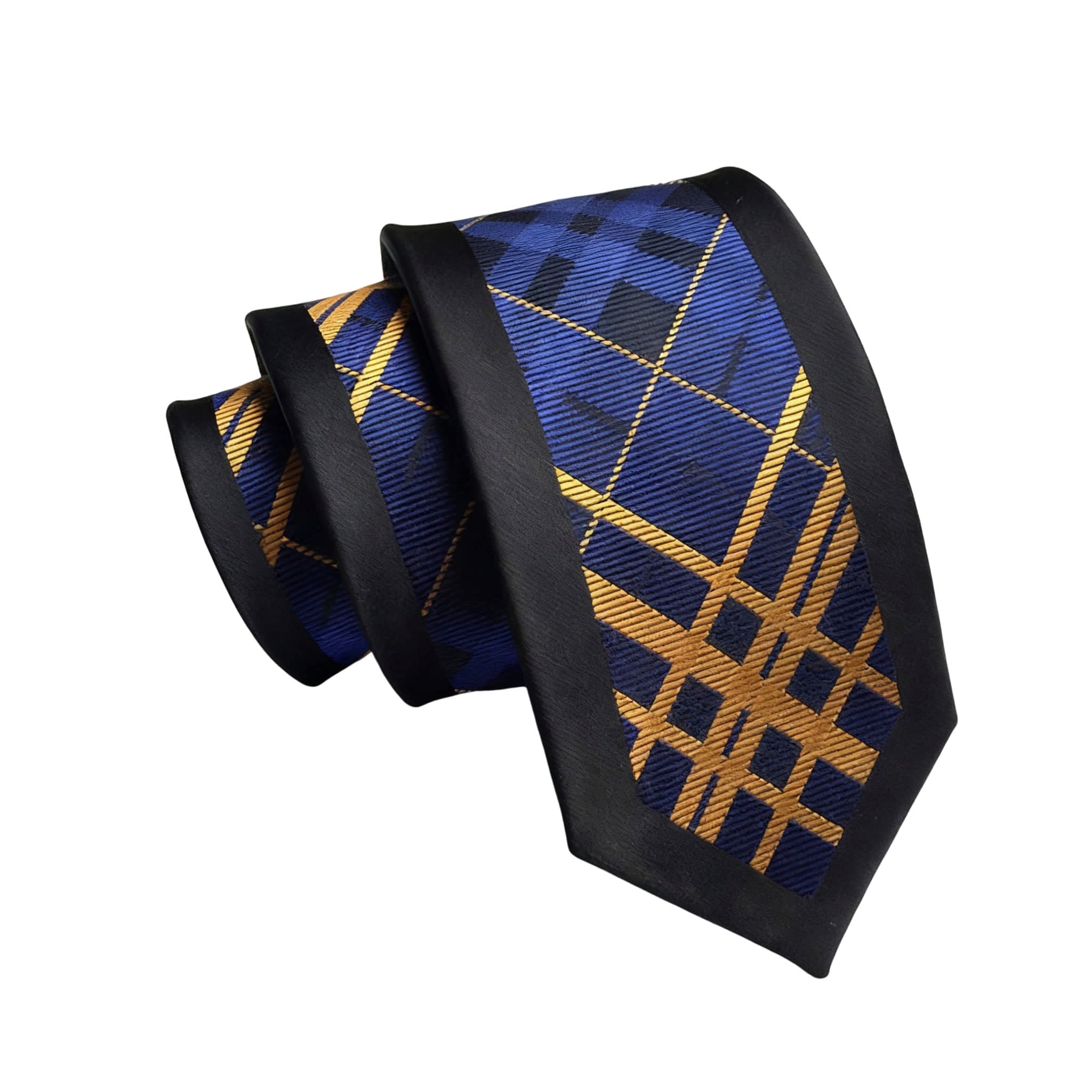 Navy Blue Pink Dotted Necktie