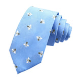 Sky Blue Yellow Bee Necktie