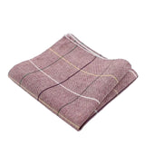 Pink Multicolor Plaid Pocket Square