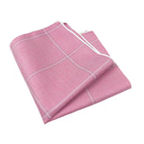 Pink Checked Pocket Square