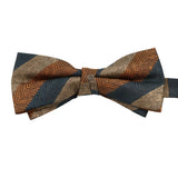 Gold Brown Chevron Bowtie