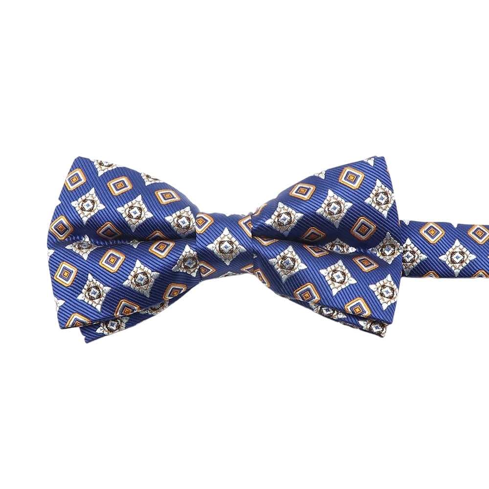 Blue Orange Geometric Bowtie