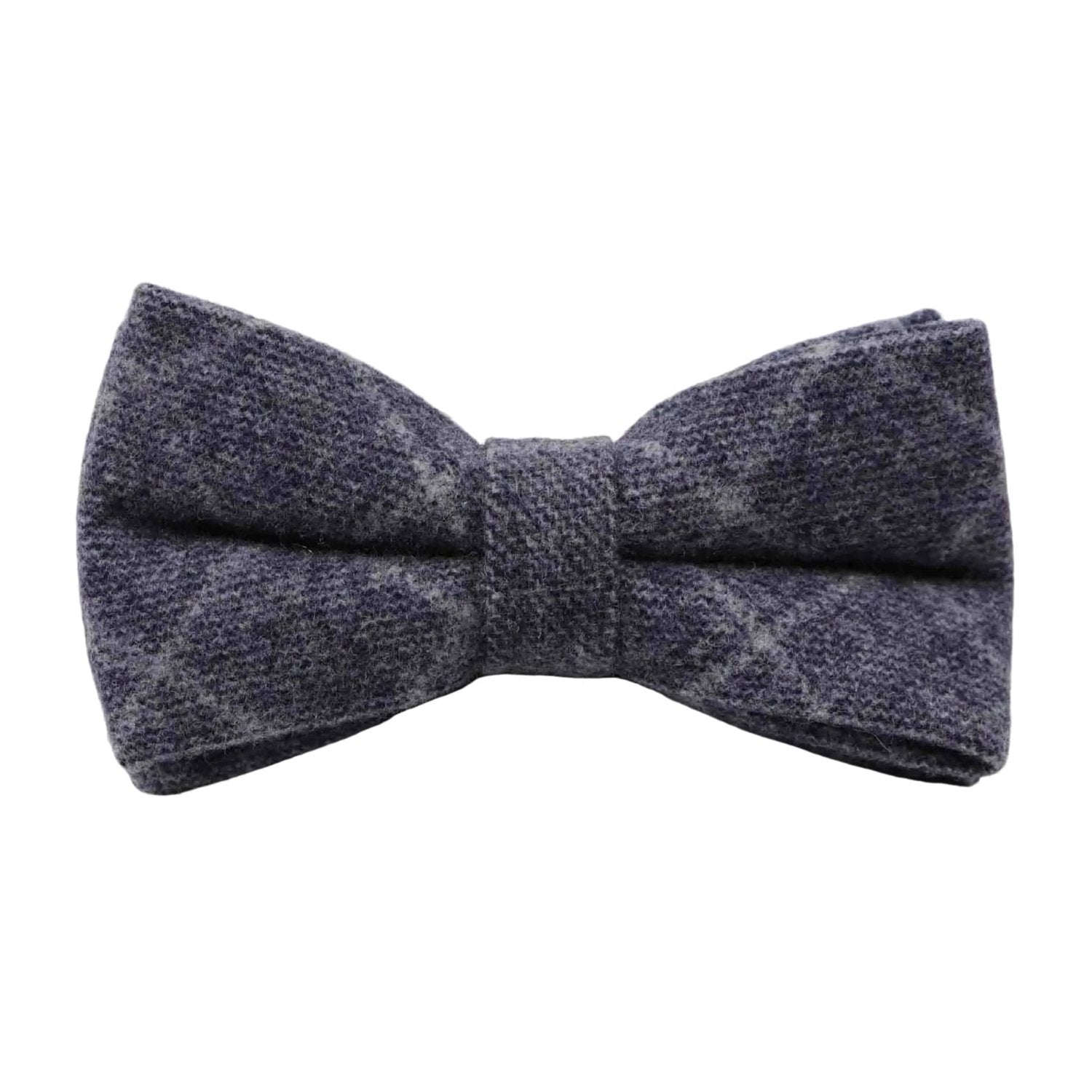 Navy Blue With Light Gray Checkered Bowtie