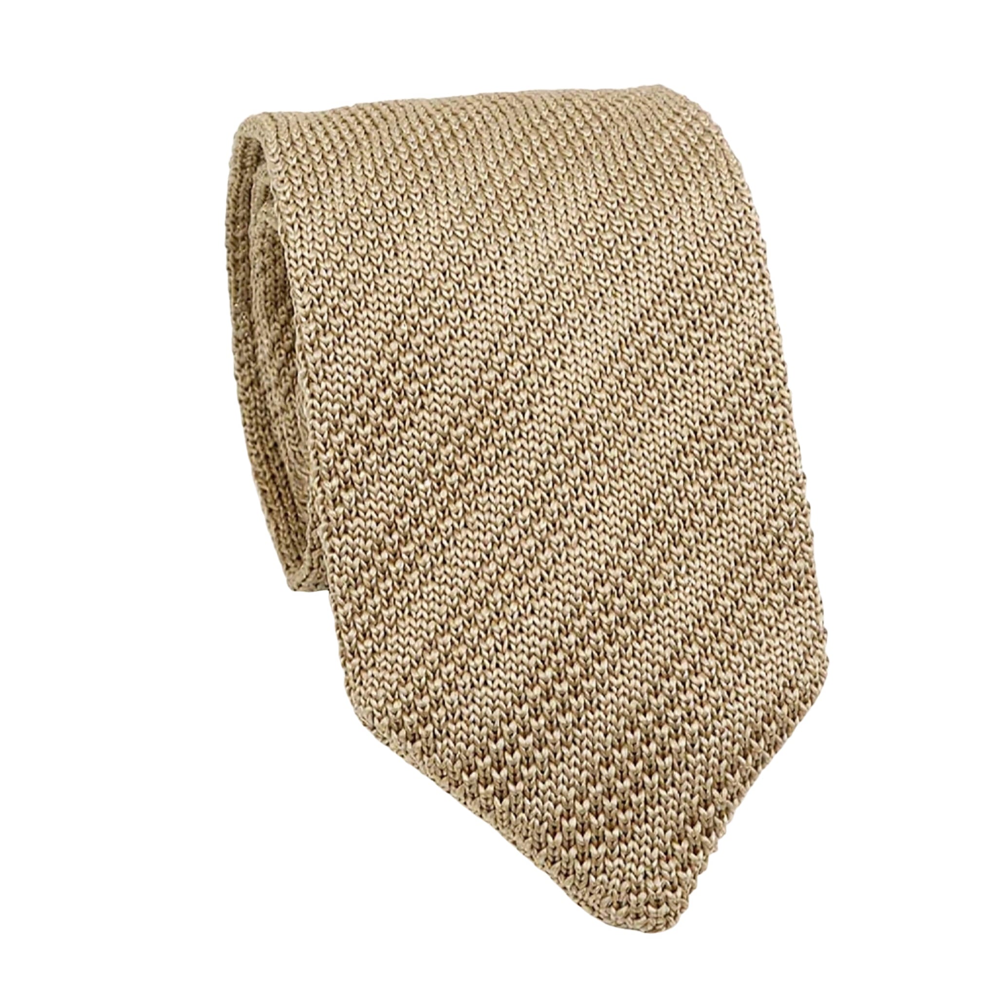 Khaki Solid Necktie