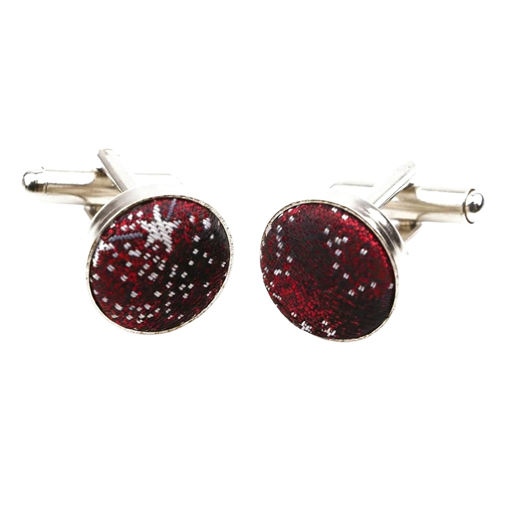 Red White Dotted Cufflink