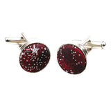 Red White Dotted Cufflink