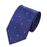 Navy Blue Fleur De Lis Tie
