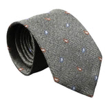 Gray Blue Paisley Necktie