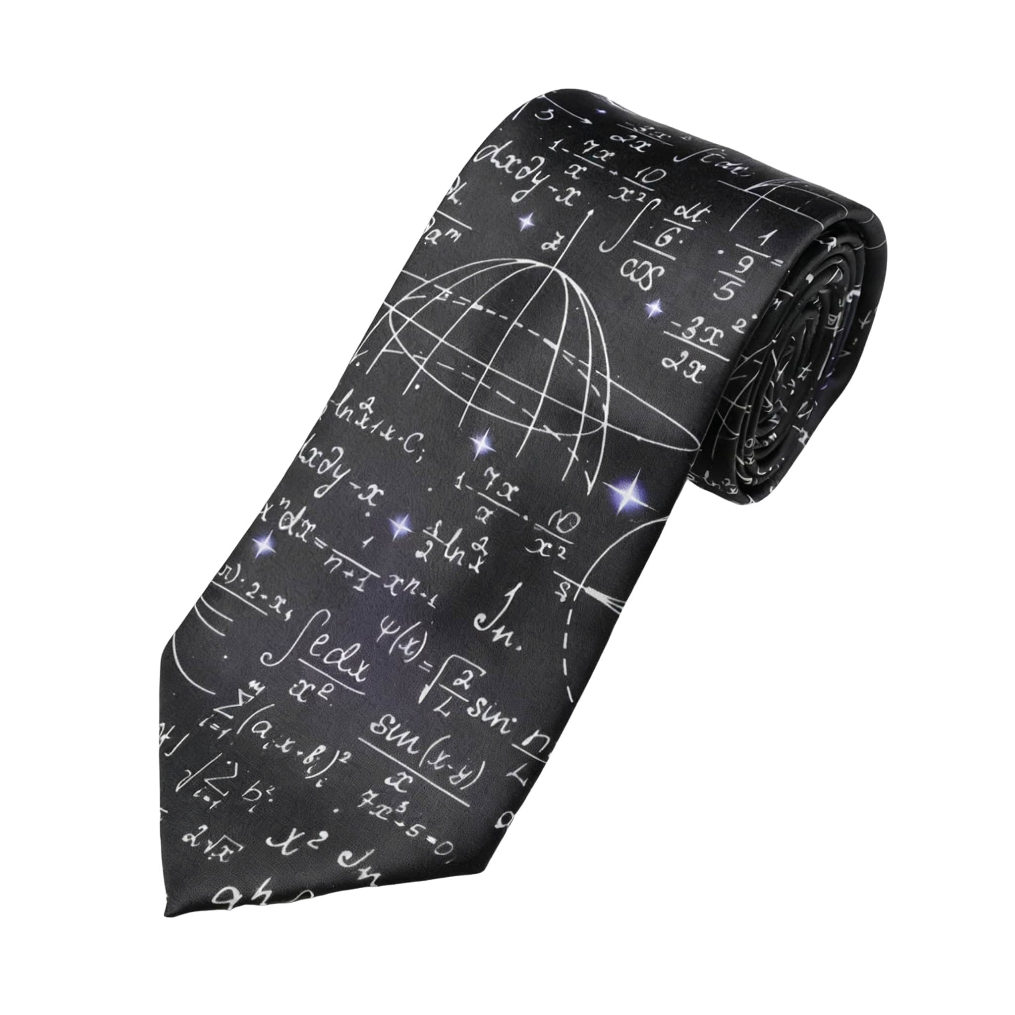 Black White Mathematical Necktie